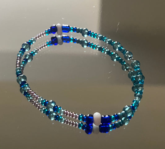 Simple blue bracelet